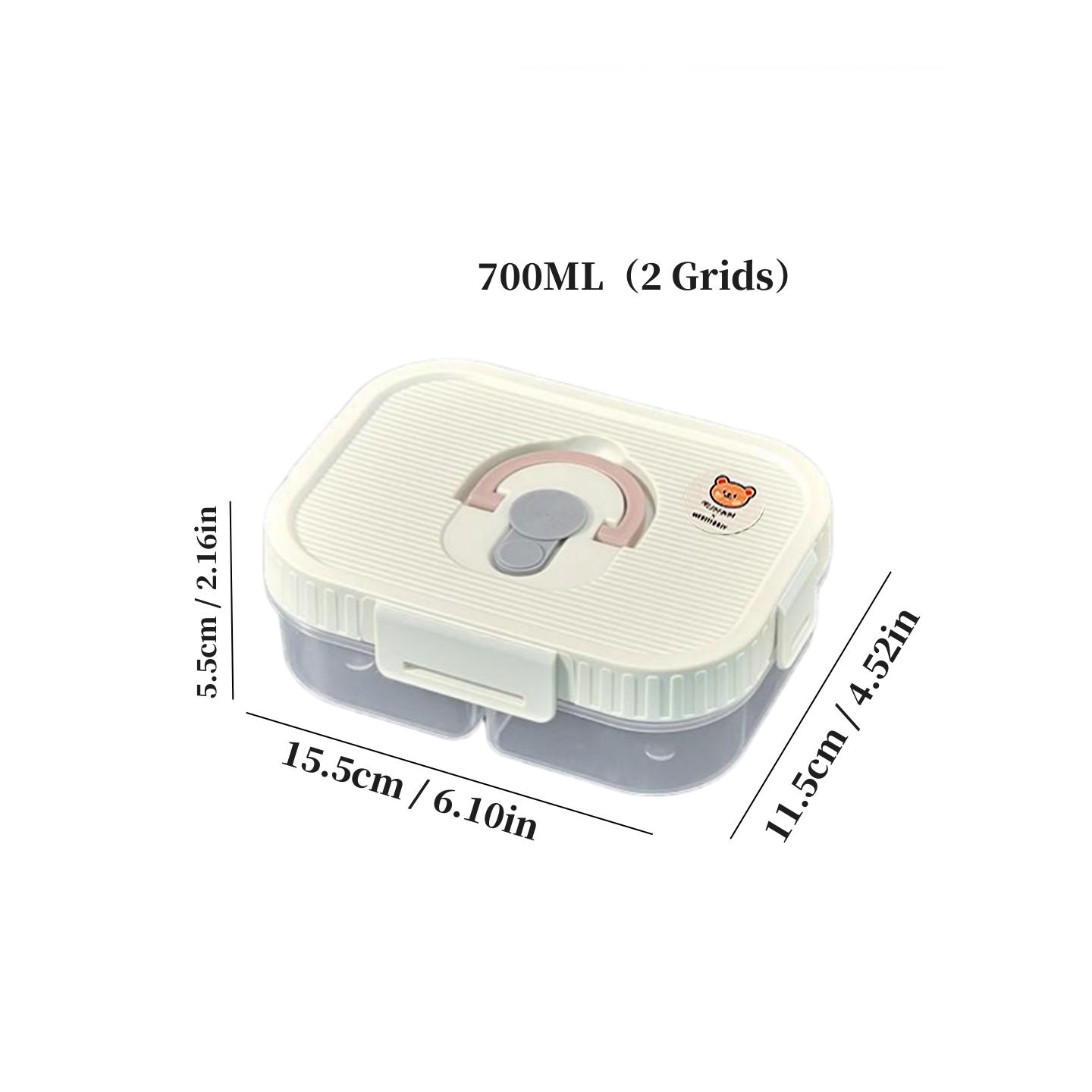 

WORTHBUY Прозрачный пластиковый ланч-бокс с отделениями и ручкой, микроволновый, портативный, герметичный, бенто-бокс, большой вместимости, контейнер для еды для пикника