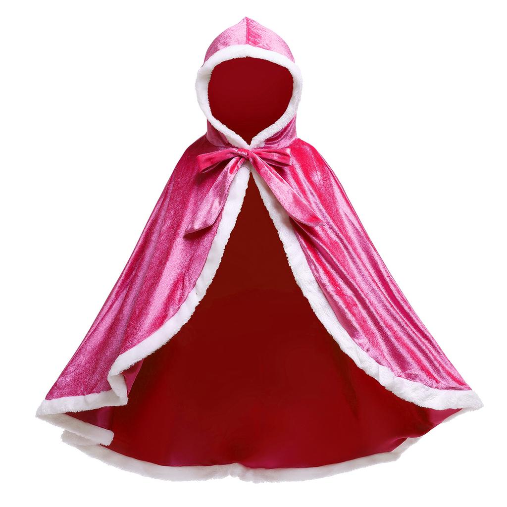Mantello da Principessa con Cappuccio Mantello da Fata Con Cappuccio Mantello da Principessa Per Bambini Ragazza Mantello da Fata Mantello Vestito da Principessa