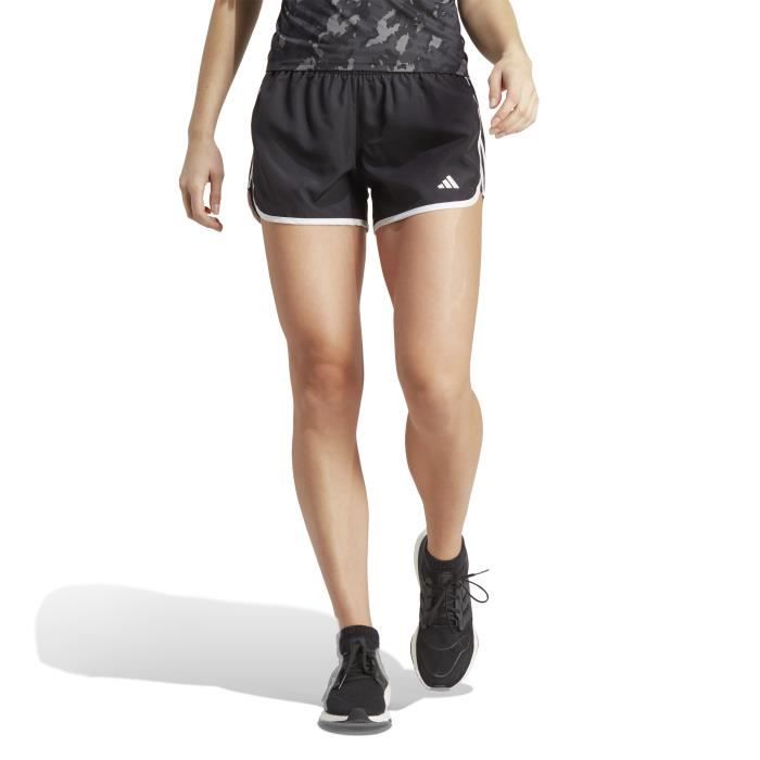 Short De Course - Adidas - Marathon 20 - Noir/blanc - Femme - Respirant - L 3