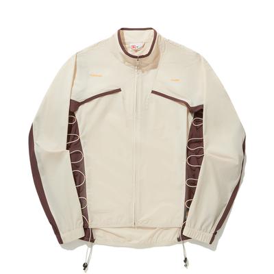 Li Ning Bequeme Einfache Vielseitige Stehkragen Reißverschluss Lockere Sport Windjacke Damen Oberbekleidung Kieselgrau AFDU816-3