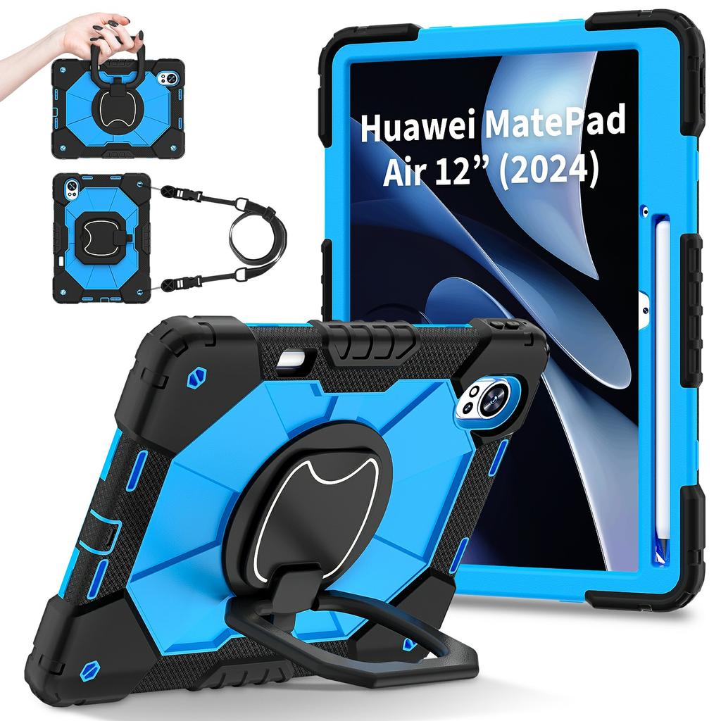 For Huawei MatePad Air (2024) Case Silicone+PC Kickstand Tablet Cover
