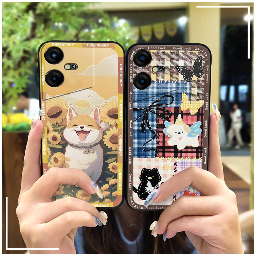 Shockproof TPU Phone Case For Tecno Pova Neo3/LH6N Phone Pouch Full Wrap Back Cover Cartoon Anti-dust Waterproof Durable