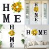 Home Sunflower Home Wall Decor With Lightweight Wooden Sign For Harvest Celebration