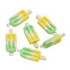 10 piezas 12x32mm Encantos Colgantes de Resina con Forma de Paleta de Helado Coloridos y Lindos para Collares Pulseras Colgantes Accesorios para la Fabricación de Joyería DIY