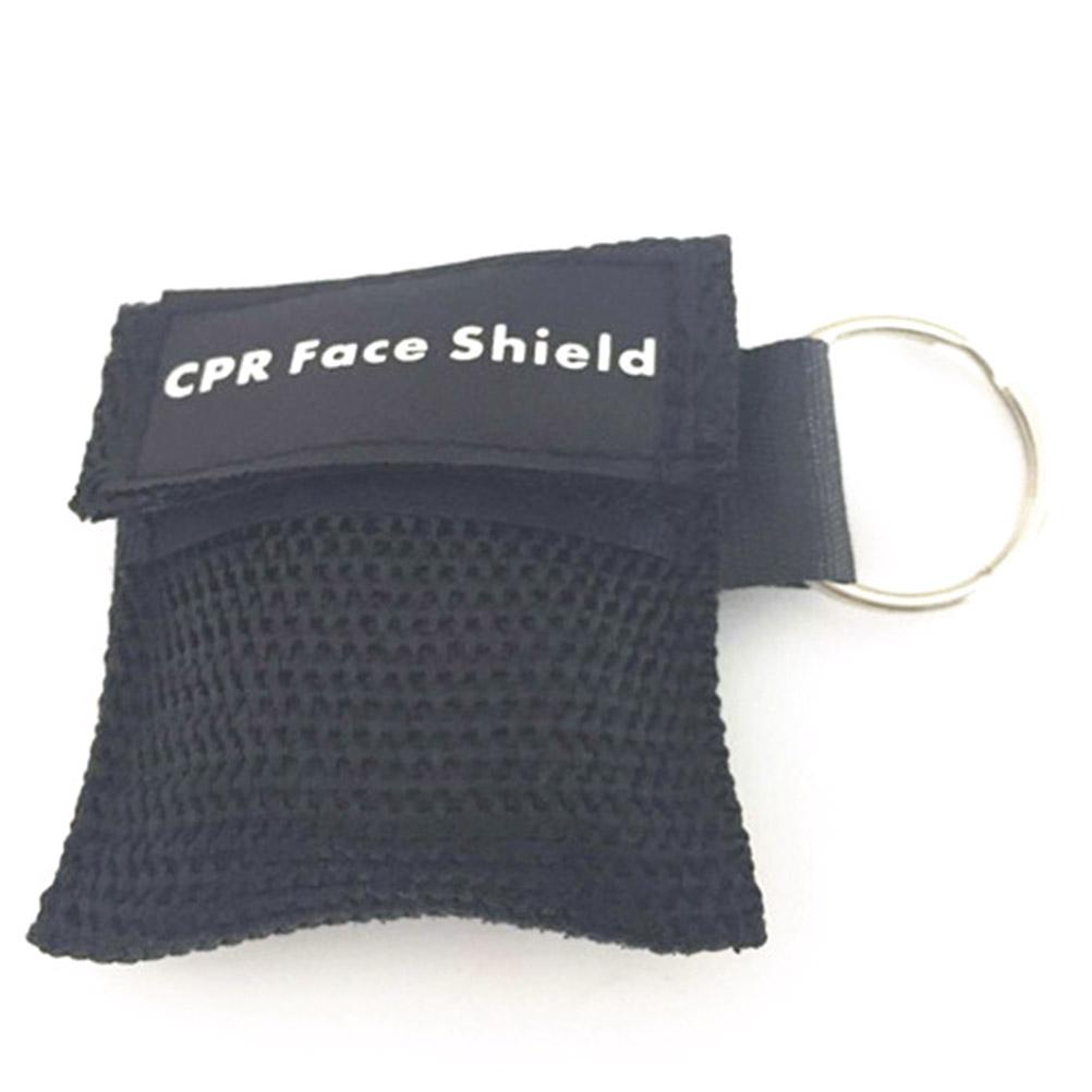 8 Pcs Random Color CPR Resuscitator Mask Life Keychain Disposable Emergency Skill Training Face Shield For Health Care