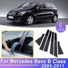 For Mercedes Benz B Class W245 2005 2006 2007 2008 2009 2010 2011 Glossy Black Window Door Column B C Pillar Post Cover Trim