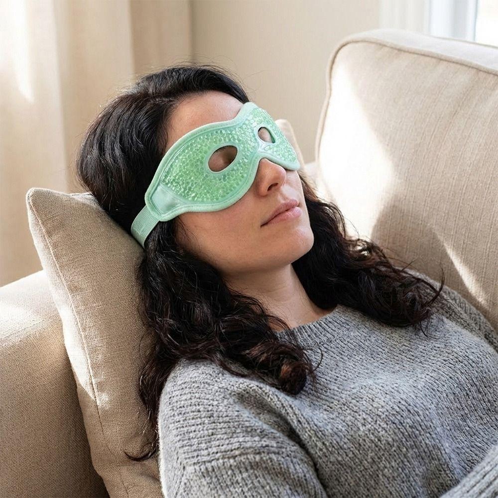 Heat Therapy Cold Eye Packs Reusable Ice Gel Pack Cold Compress Face Mask  Relieves Eye Strain