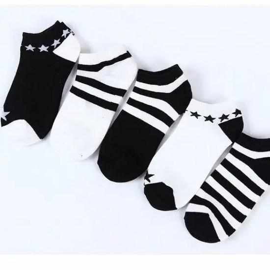 5 Pairs 10 Pairs Cotton Letters Comfortable Breathable Men Ankle Sock Summer Hip Hop Harajuku Hipster Socks Men Funny Sock