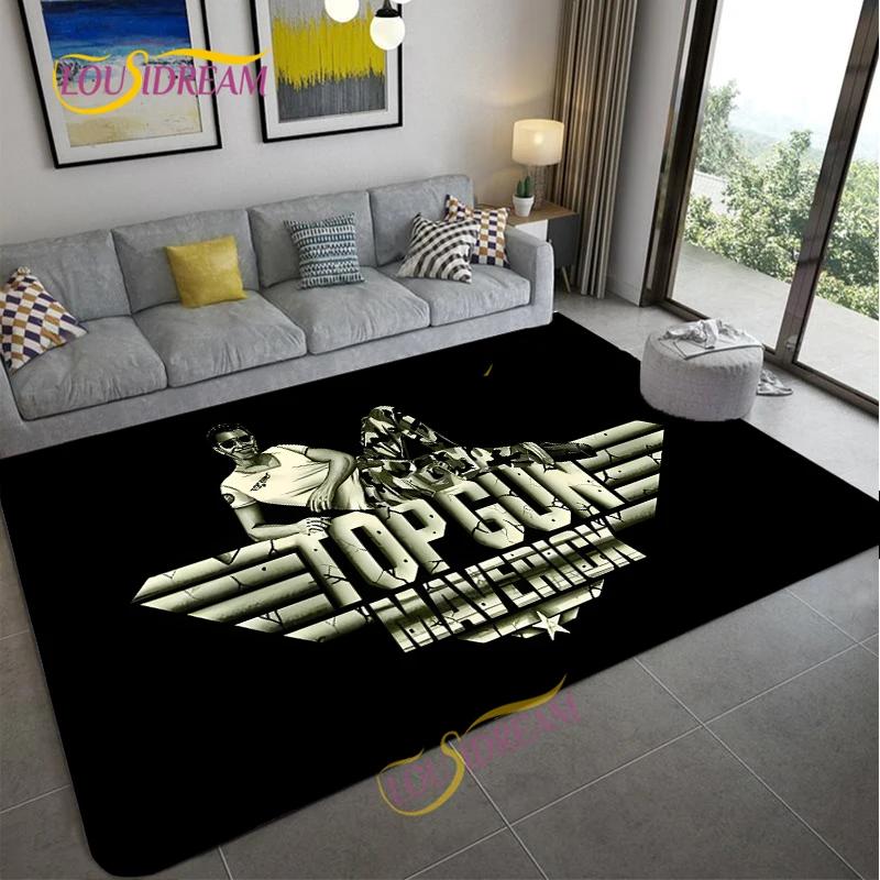 Top Gun Umělecký Vzor Loga Koberec Filmový Prvek Dekorační Koberce Moderní Domov Obývací Pokoj Podlahové Rohože Koberce do ložnice Koupelna