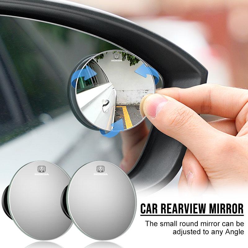 2Pcs 360 Degree Car Blind Spot Rear View Mirror Wide Angle Adjustable For Honda Civic Accord Crider City XRV CRV HRV Inspire Fit Odyssey Envix