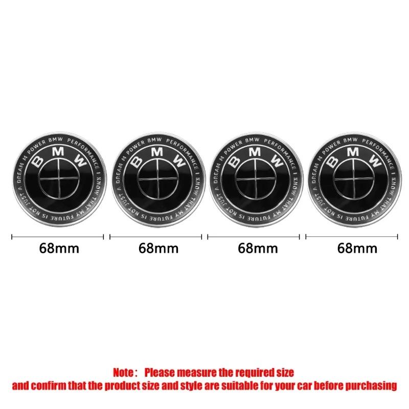 56/68mm Car Wheel Center Covers Hub Caps Auto Badge Hubcaps Replacement Ffor BMW M3 M5 M6 X1 X3 E46 E90 E39 F10 F20 F30 G20 E60 M