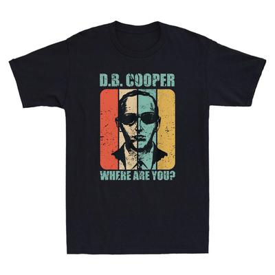 Db Cooper Wo Bist Du 1971 Flugzeugentführung Raub Geschichte Vintage Herren T-Shirt