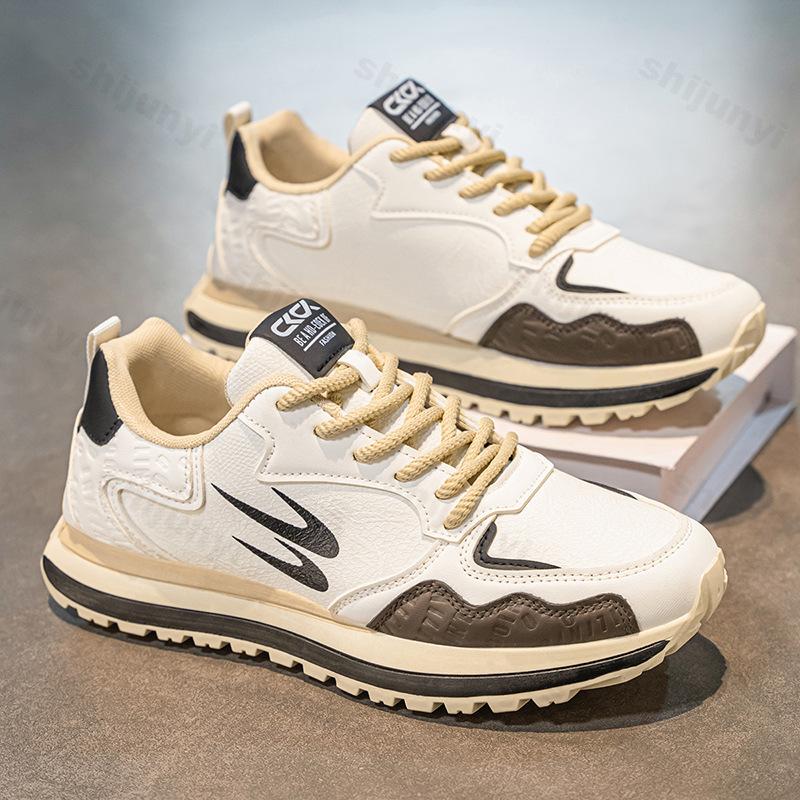 Fashion Men's Shoes 2025 Summer New Style Thick Soled Anti Slip Sports Shoes Fashion Versatile Casual Height Increasing Chunky sneakers