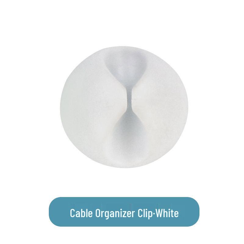 Multi-Hole Self-Adhesive Cable Organizer and Power Cord Holder