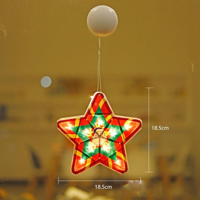 Lumini LED Suspendate Cu Ventuză Om De Zăpadă Lampă în formă de Moș Crăciun Pentru Vitrina petrecerii de Crăciun