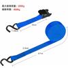 Gaoxin Lashing Belts, Ratchet Tie-Down Belts (Set of 2), 4m Ratchet Type, Blue Securement Band, 800kg Breaking Load, 2.5cm Lashing Width