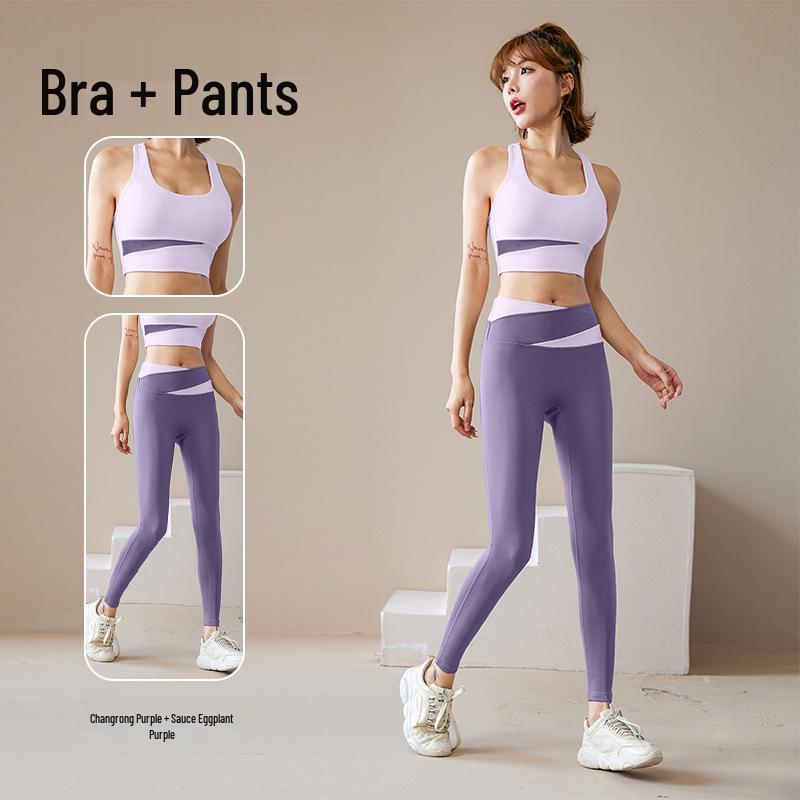 Women's Yoga Fitness Sportswear Set - Yoga Tops & Running Suits with Sun Protection.