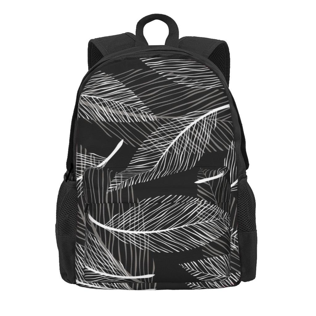 Tropical Palm Leaf Backpack Jungle Print Outdoor Backpacks Youth Fun School Bags High Quality Big Rucksack
