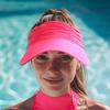 Long Brim Sun Hat for Women Breathable Open Top Sun Beach Cap UV Protective Hat with Adjustable Strap Foldable Visor Hat