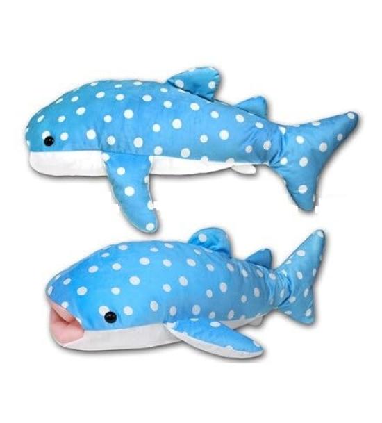 Amuse Gabcho Whale Shark Ultra Big (Aqua Blue) Plush Toy, Approximately 77cm Long, 703951