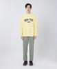 Varsity Logo Long Sleeve for Men and Size M [Snow Peak] T-Shirt TS-26SU002 Long-sleeved T-shirt Women, Yellow,