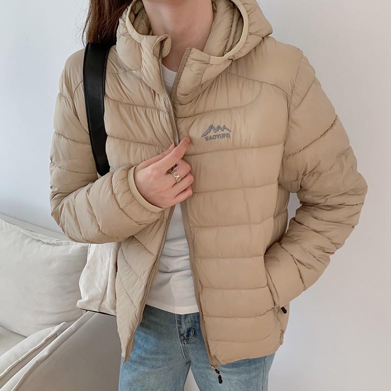 Womens Lightweight Cotton Puffer Jacket Short