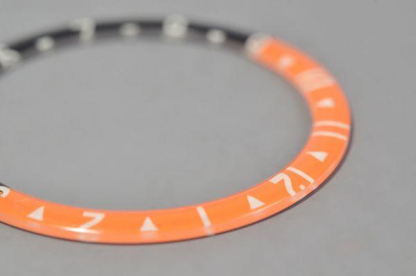 SEIKO Aftermarket Bezel Flat Dome Black x Black Boy SKX007 SRPD SBSA 6309 [ Part] Insert, Glass, Orange, Luminous, GMT