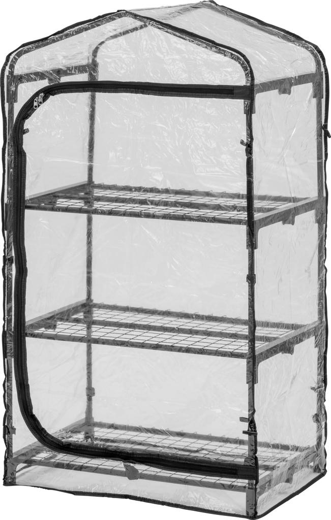 Takasho Vinyl House Double Zip Greenhouse 3 Tier Cover Clear Gardening Cold Weather Cover Plants Seedlings Easy Assembly Protects Your Precious Plants