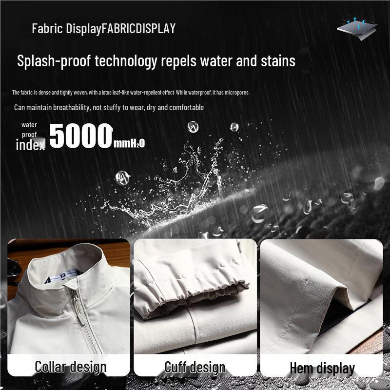 Men's Customizable Waterproof Windproof Workwear Jacket for Spring/Autumn