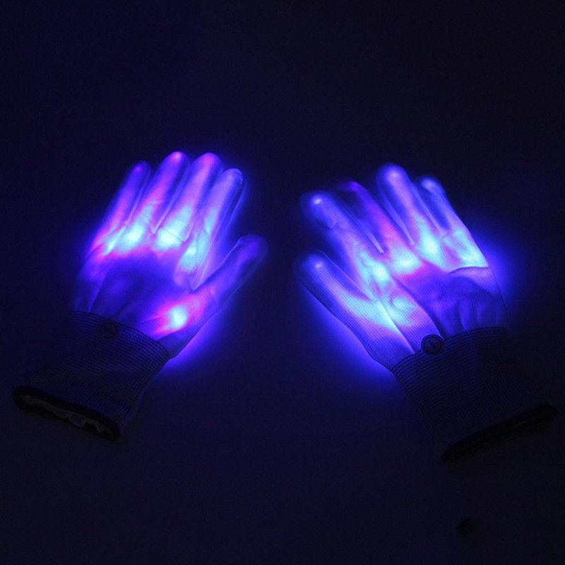 Halloween LED Flashing Gloves for Night Parties