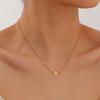 Minimalist Heart Necklace for Women Girls,Flat Rolo Chain Stainless Steel Necklaces,Waterproof Jewelry Gift
