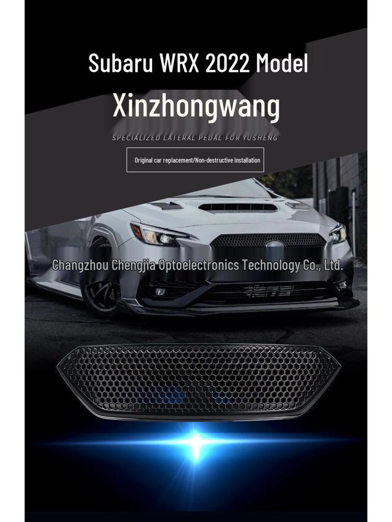 2022 Subaru WRX Front Grille, Sport Model, Logo-Free, Pearl Black