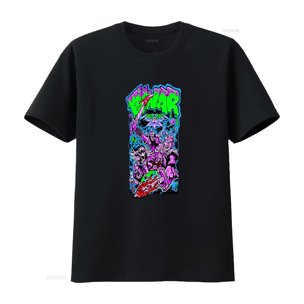 New Gwar Cotton T Shirt Black for All Sizes Punk Rock Band Design Vintage Washed Slightly Versatile Stretched Soft Streetwear
