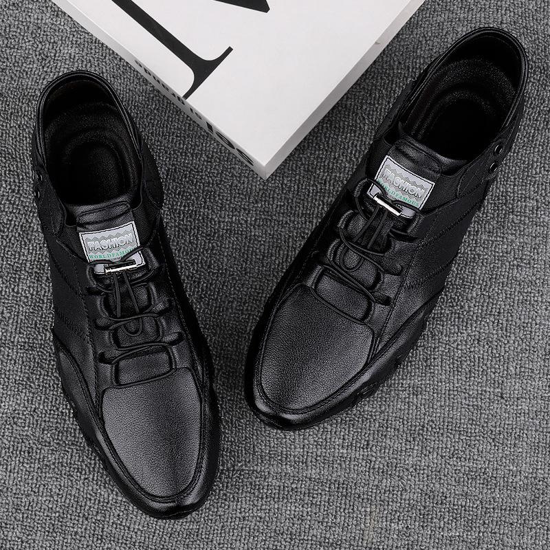 2025 Summer Men's New Fashion Driving Octopus Leather Soft Sole Versatile Breathable Men's Casual Leather Shoes