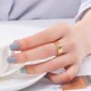 Stainless Steel Couple Rings Stylish Jewelry  Color Color Supernatural Cross Women 'S Men 'S Finger Ring Engagement Bridal Bridal Present Gift
