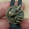 Dragon Brass Knife Bead EDC DIY Paracord Pendant Jewelry Accessories Umbrella Rope Keychain Lanyard Hangings