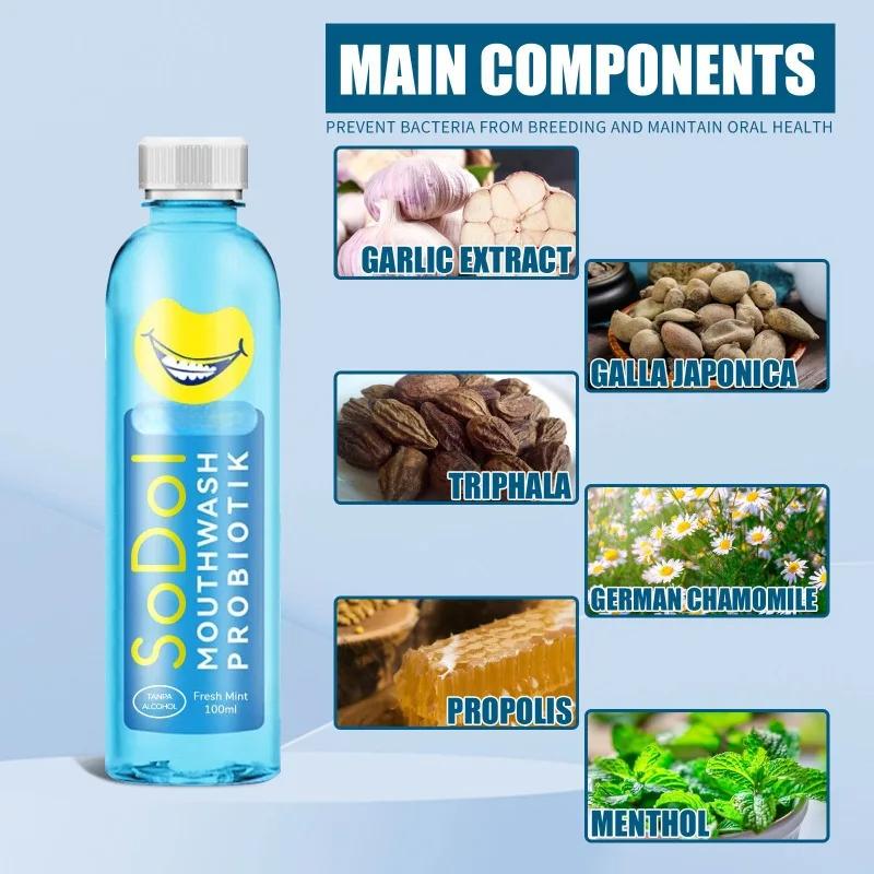 Mouthwash Remove Tooth Stains Odor Clean Yellow Tartar Whitening Teeth Lasting Fresh Breath Mouth Toothpaste Oral Smell Care
