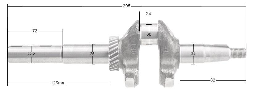 

Crankshaft Loncin Lc1P70Fcd-F Lc1P70Fc-F-E5 Lc1P68Fa 130290324-0001