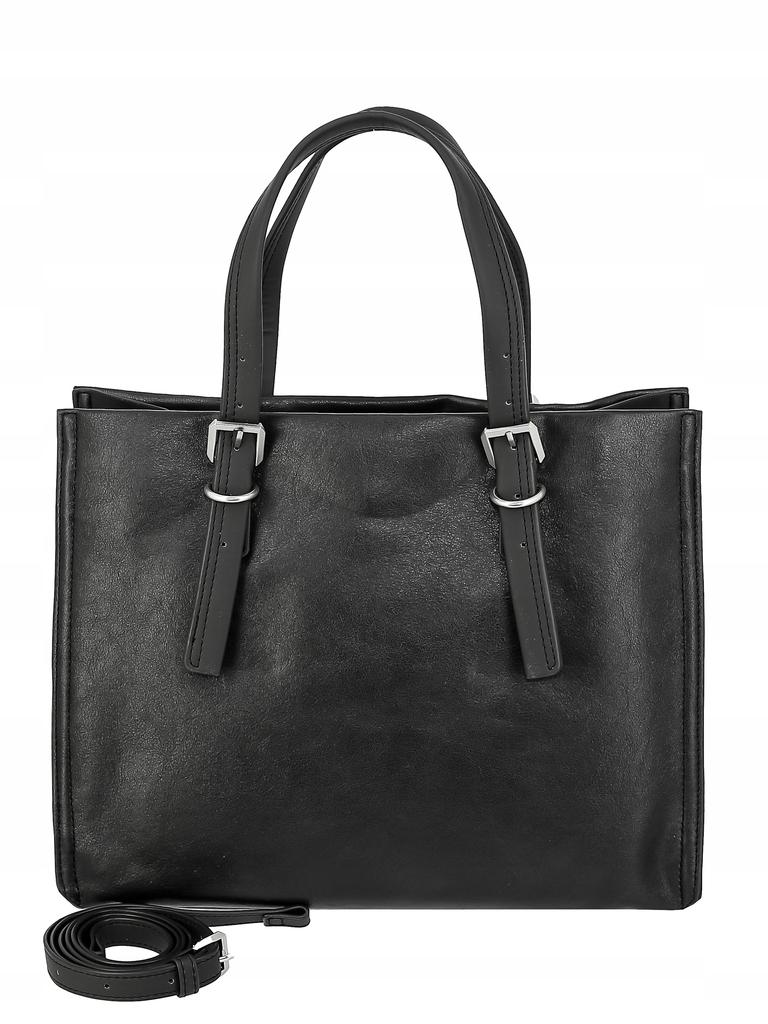 David Jones women's classic black trunk bag