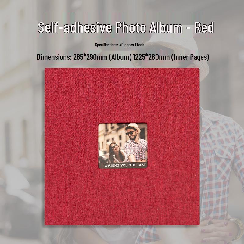 Selbstklebendes Fotoalbum: Großes Fassungsvermögen für Paare, Reisen, Hochzeiten & Polaroid-Fotos