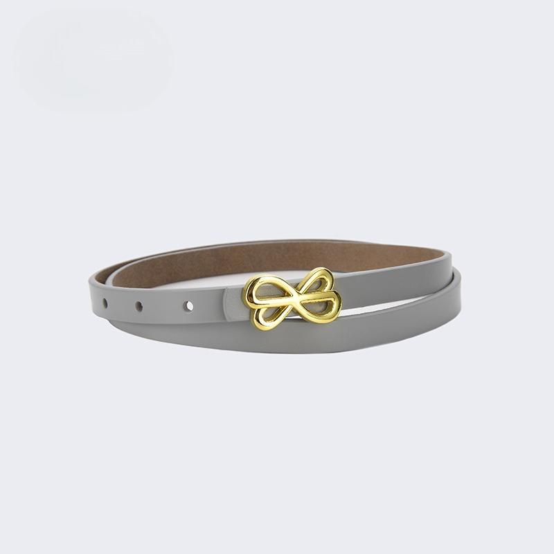A Slim Waist Strap, Genuine Leather Belt for Women, A Dress with A Cinched Waist, Versatile Jeans with A Trendy Bow Tie