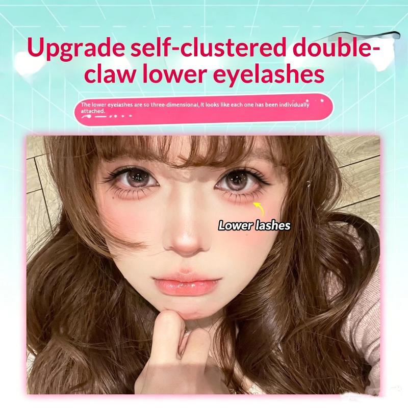 1 Set Comic Lower Lash Extension Clusters Natural Self Adhesive False Eyelashes No Glue Need Bottom Eyelashes Eye Makeup Tool