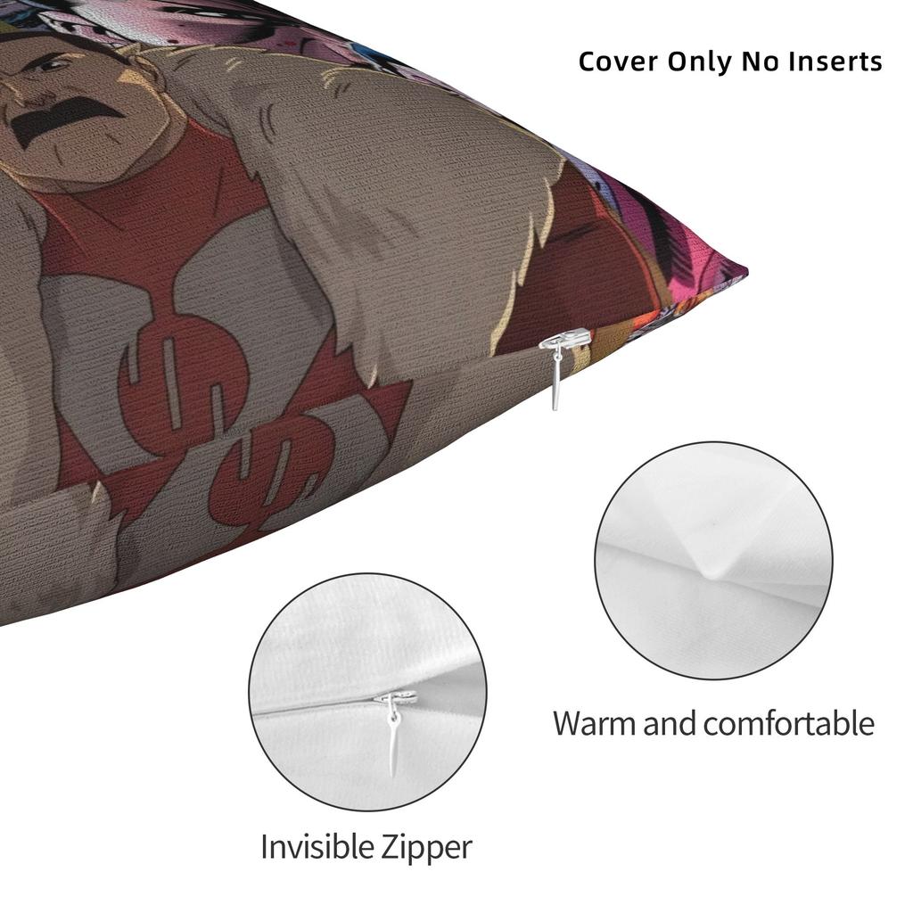 Invincible Omni-Man Fight Print Pillow Cover Novelty Pillow Case For Couch Sofa Bedroom Comfy Pillowcases Gift