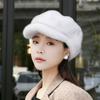 Protection From Cold Plush Thick Warm Hat Imitation Mink Winter All-match Hat Women Beret