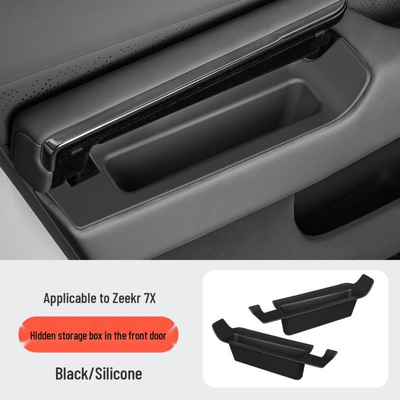 Caixas de Armazenamento Ocultas Compatíveis para 25 Modelos Zeekr 7X: Porta, Console Central, Debaixo do Assento, Apoio de Braço em Silicone