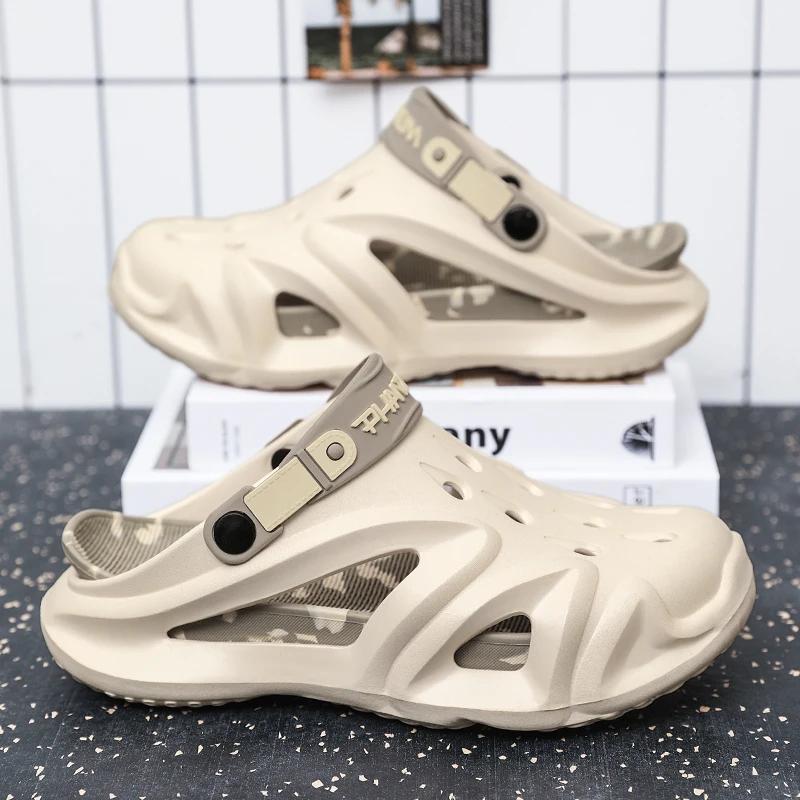 Nové letní pánské sandály Eva Lightweight Beach Outdoor Design Mans Pantofle Koupelnové Protiskluzové boty pro muže Žhavý oblíbený model