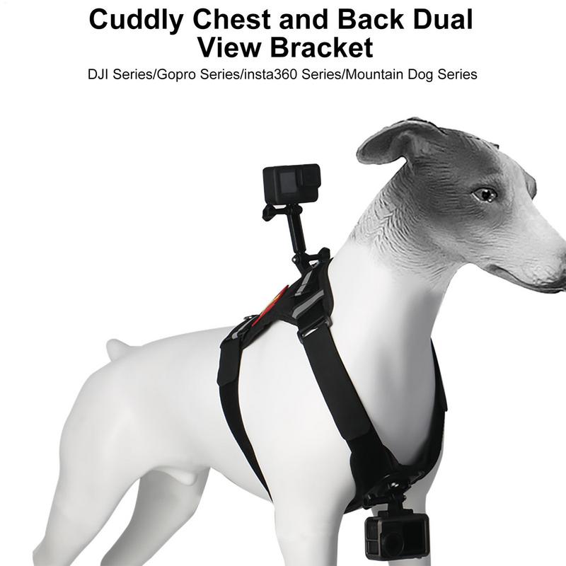 Dog Harness Soft Adjustable Dog Harness Vest Pet Chest And Back Fixation With Mounting Base Small Animal Accessories For