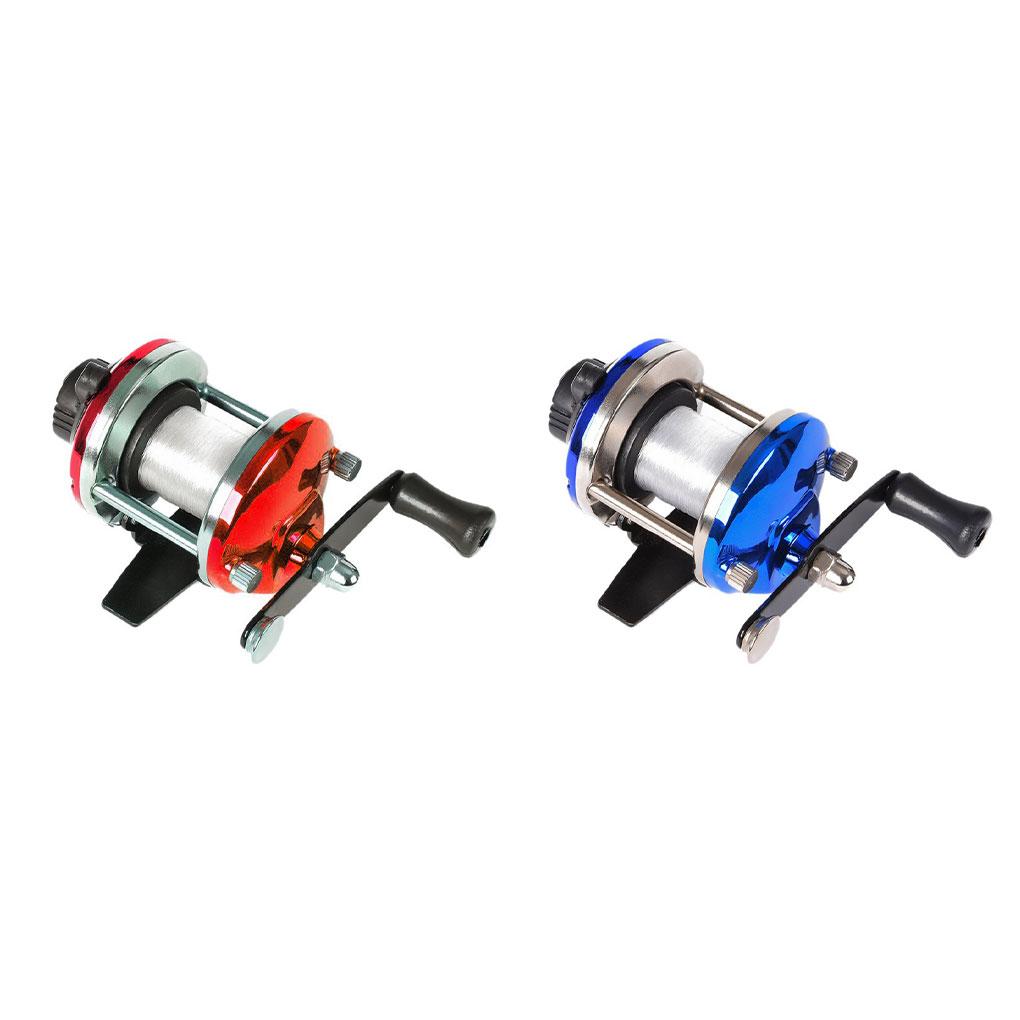 Mini Ice Fishing Reel Winter Metal Wheel Speed Right Sea Line Rotation Vessel Wheels Tackle Accessory Trolling Spinning Reel