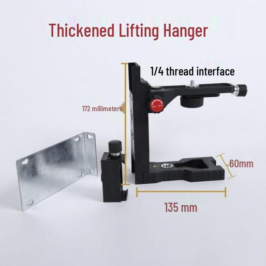 Infrared Laser Level with Multi-functional L-Type Lifting Bracket - Strong Magnetic Ceiling & Wall Mount