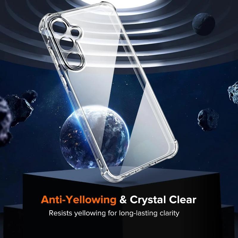 Airbag Shockproof Clear Phone Case For Samsung Galaxy A06 A16 A55 A35 A25 A15 A14 A24 A34 A54 M54 M53 M15 Soft TPU Back Cover